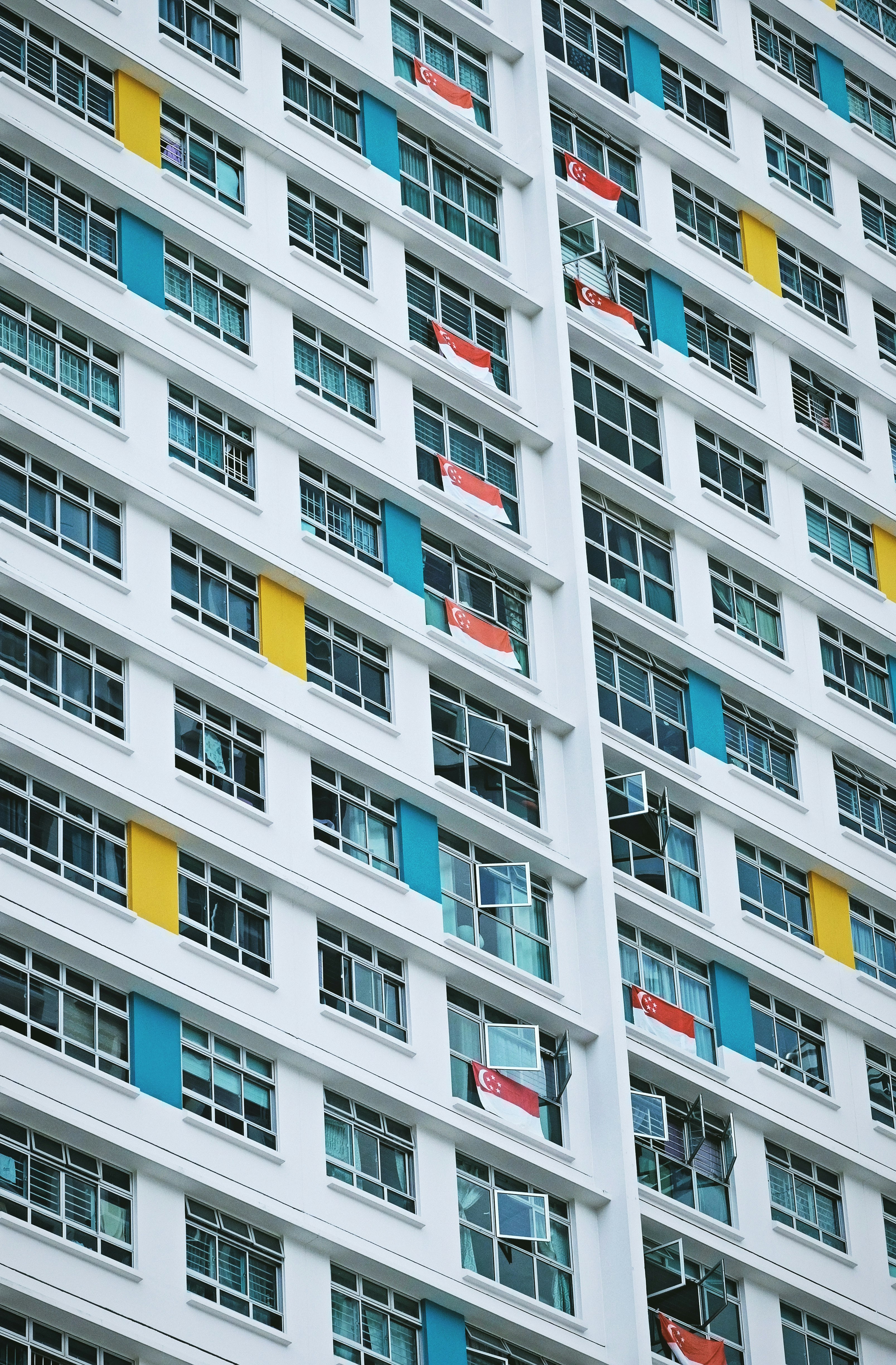 white and yellow concrete building